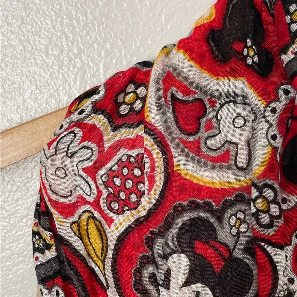 Disneyland Disney Parks Minnie Mouse paisley print sheer scarf rayon